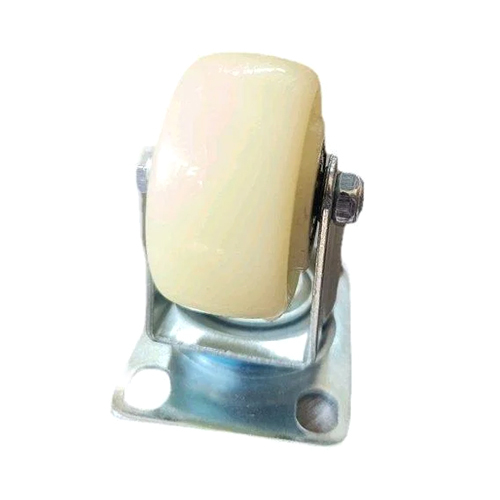 Rubber Caster Wheel - Color: Silver