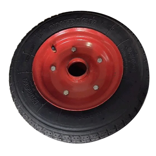 Industrial Trolley Wheel - High-Quality Metal, Various Sizes Available, Black and Red Polished Finish | Durable and Smooth Movement Ideal for Industrial Use