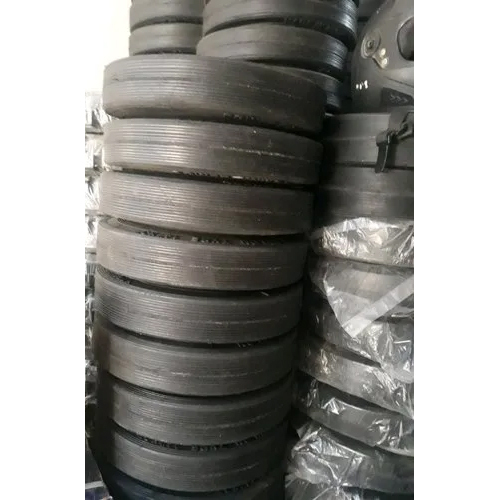 Molded Rubber Wheel - Color: Black