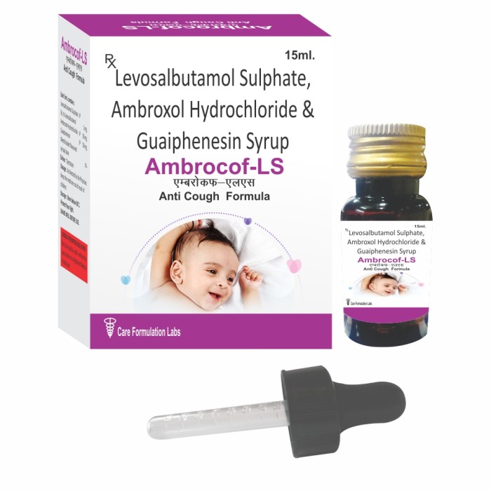 Levosulbutamol Sulphate ,Ambroxol Hydrochloride, &Guaiphenesin