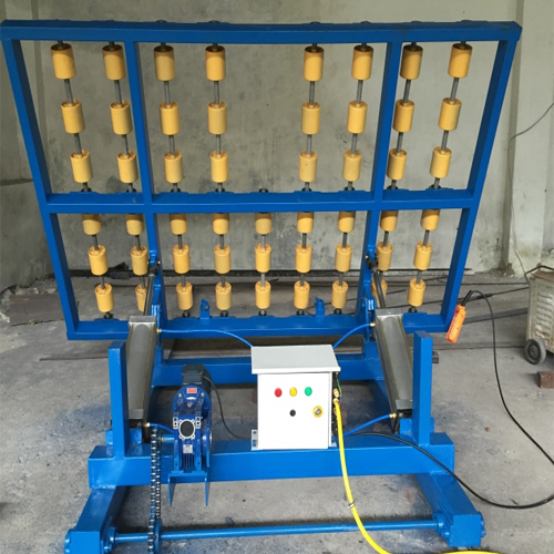 Pneumatic Hydraulic  Trolley - Color: Blue Paint Coated