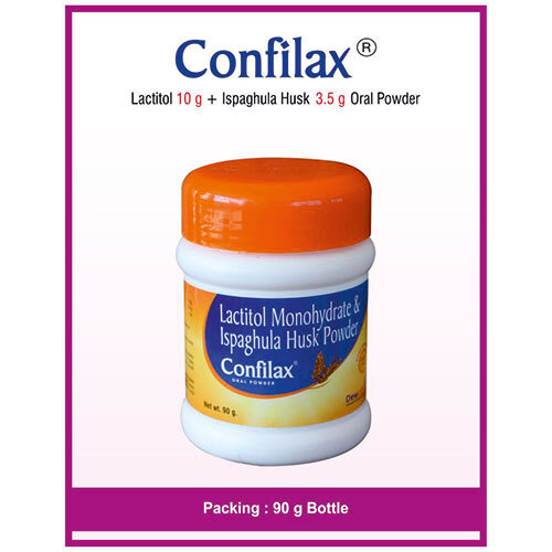 Confilax Oral Powder - Ingredients: Lactitol 10G + Ispaghula Husk 3.50G