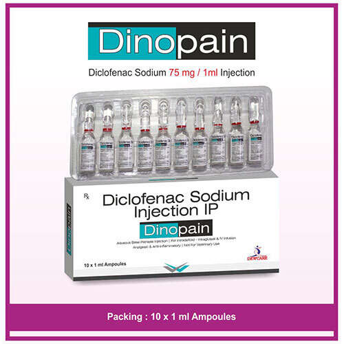 Dinopain Injection - Ingredients: Diclofenac Sodium 75 Mg