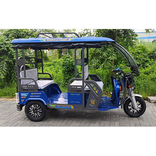 E Passenger Rickshaw - Color: Blue
