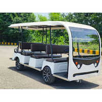12 Seater Electric Sightseeing Bus - Color: White
