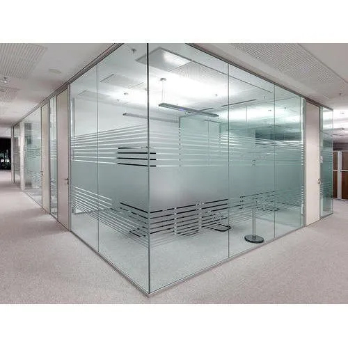 Frameless Glass Cabin Partition Services - Color: Transparent