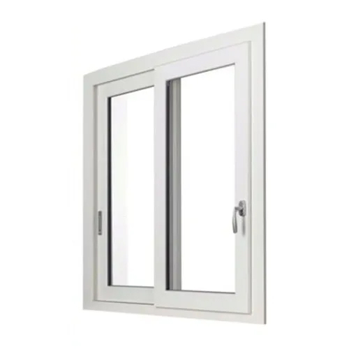 2 Track Aluminum Sliding Window - Color: White