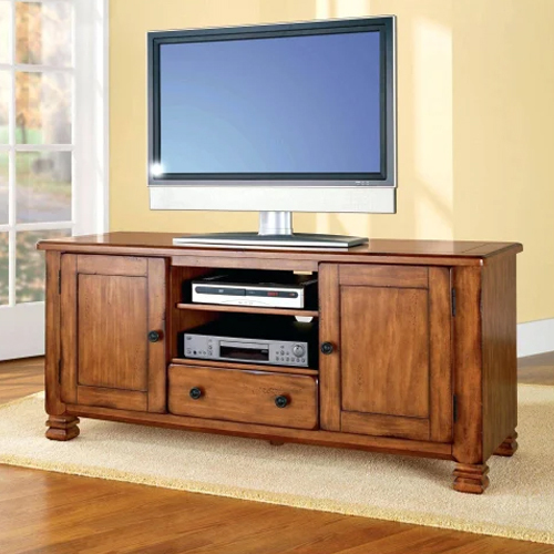 Tv Wall Unit - Color: Brown