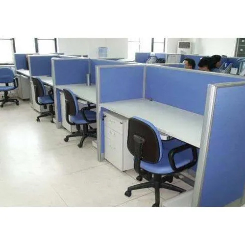 Modular Office Workstation - Color: Blue