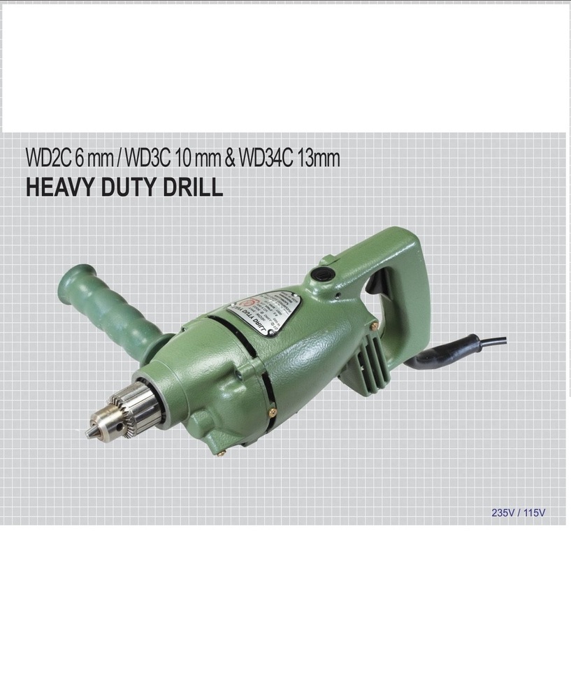 Ralli Wolf Heavy Duty Drill (WD2C 6mm, WD3C 10mm, WD34C 13mm)