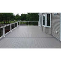Wpc Deck Plank Flooring - Color: Teak