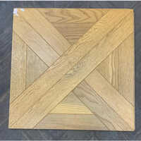 Parquet Wood Flooring - Wood Material, Square Shape, Natural Brown Color | Non-slip Surface, Durable Structure