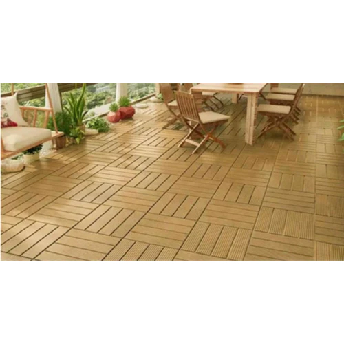 Golden Wpc Deck Tiles - Thickness: 5 Mm Millimeter (Mm)