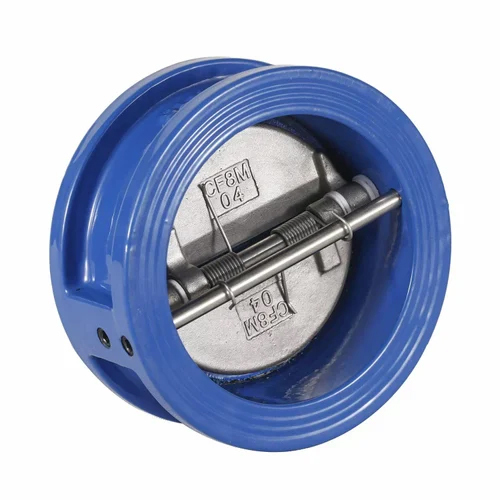 Dual Plate Check Valve - Durable Material, Various Sizes Available, Blue Color | High-Quality Water Flow Control, Reliable Backflow Prevention