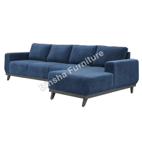 Modular L Shape Sofa Set - Color: Navy Blue