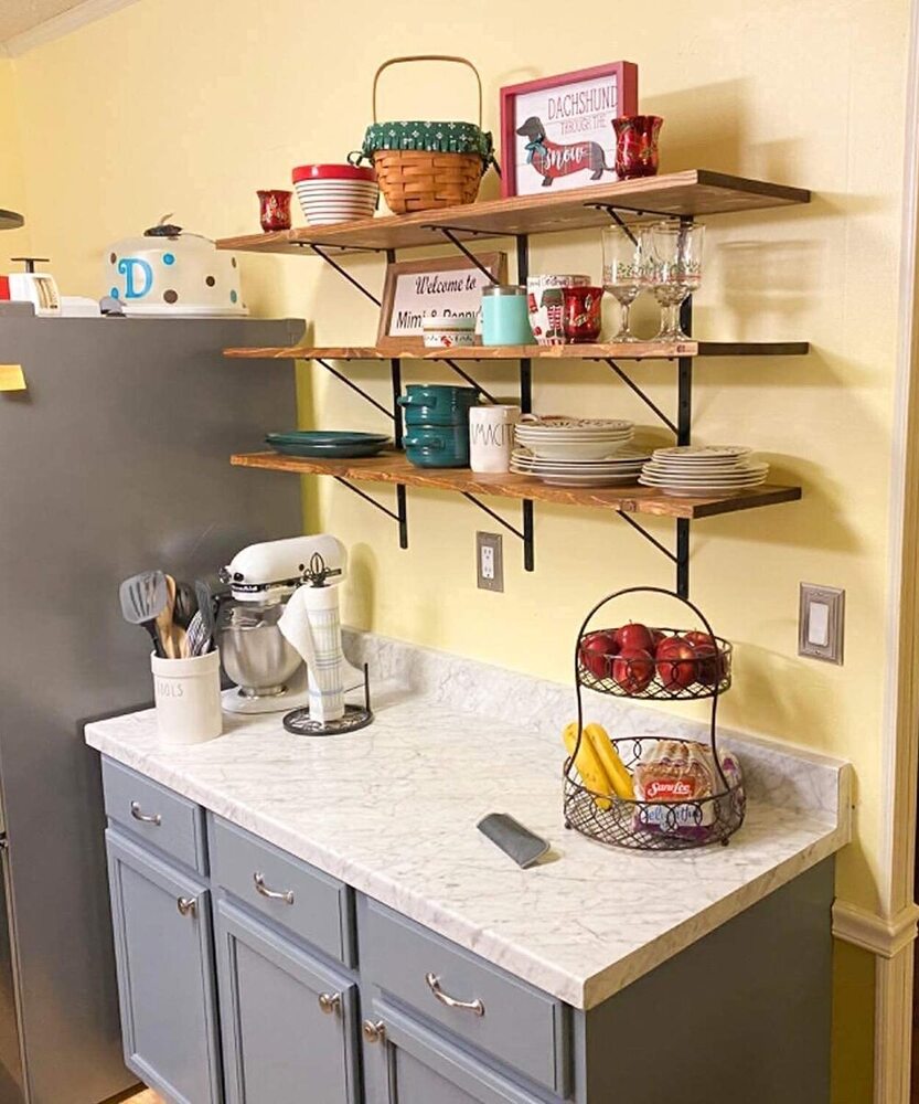 Heavy Duty Shelf Bracket - 9 Inch, 12-pack | Wall Mount L Bracket For Floating Shelves, 90 Degree Triangle Design