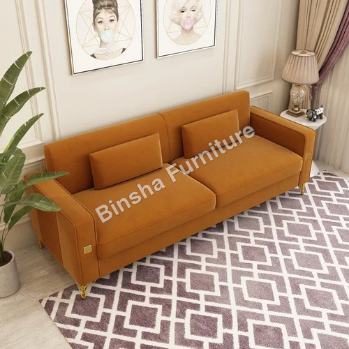 Three Seater Velvet Sofa - Dimensions: 72*30 Inch Inch (In)