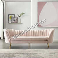 Pink Color 3 Seater Sofa - Feature: Good Quality