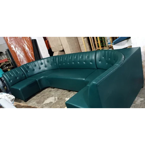 U Shape Restaurant Sofa - Color: Blue