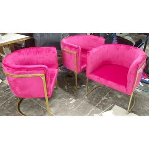 Designer Cafeteria Chair - Color: Pink