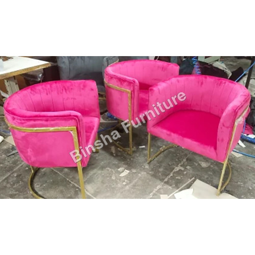 Designer Cafeteria Chair - Color: Pink