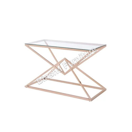 Console Table With Glass Top - Feature: Corrosion Resistant