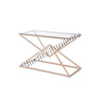 Console Table With Glass Top - Feature: Corrosion Resistant