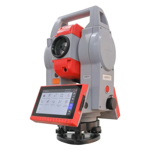 Alpha Geo Total Station - Color: Grey & Red
