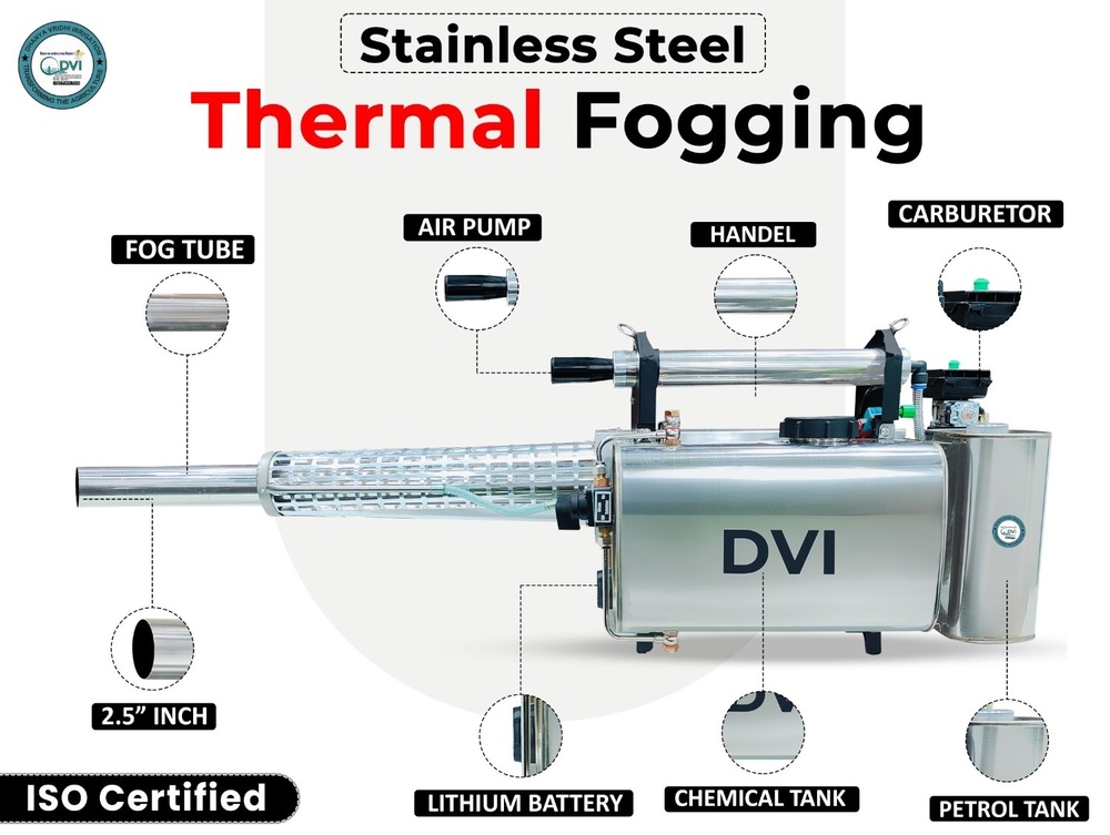 Ss Thermal Mist Fogging Machine - Dimension (L*w*h): 115*30*35 Centimeter (Cm)