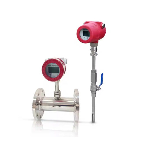Thermal Mass Flow Meter - Stainless Steel, 0.5Nm/s - 100Nm/s Test Range for Air/Gas | Automatic Control, High Anti-Vibration Performance