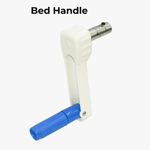 Bed Handle - Durable ABS Material, Polished & Powder Coated Finish | Plain Design, Available in White and Blue for Seamless Aesthetics