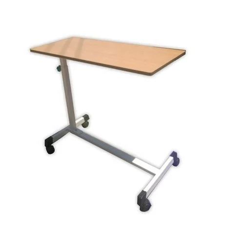 Cardiac And Overbed Table - Color: Silver