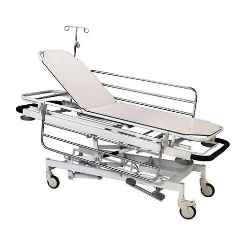 Emergency Stretcher Trolley - Color: Silver