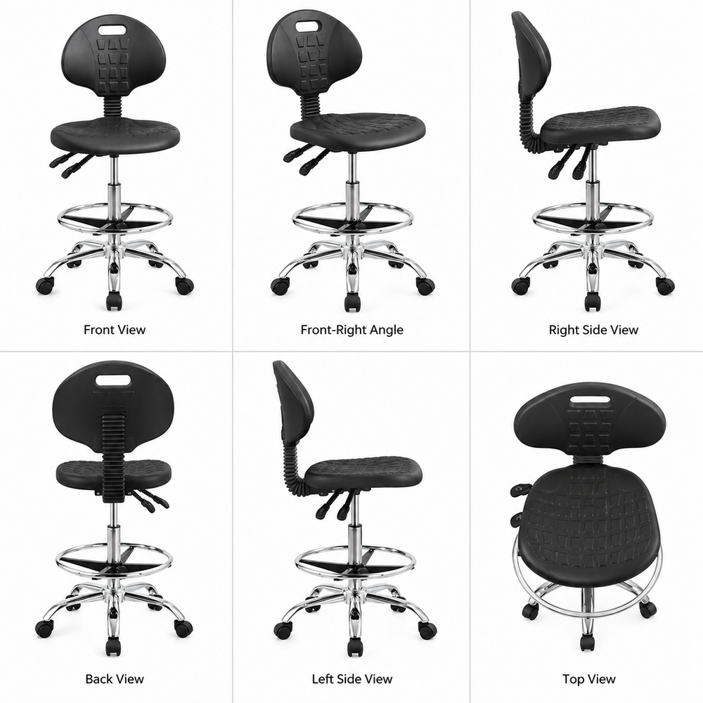 Laboratory Stool - Color: Black