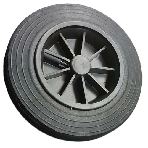 Gabage Bin Rubber Wheel - Color: Black