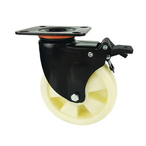 Heavy Duty Pp Wheel With Double Ball Bearing - Color: White