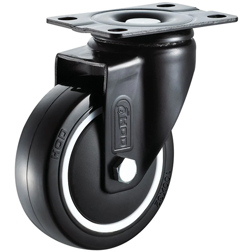 Medium Duty Pu Caster Wheel - Color: Black