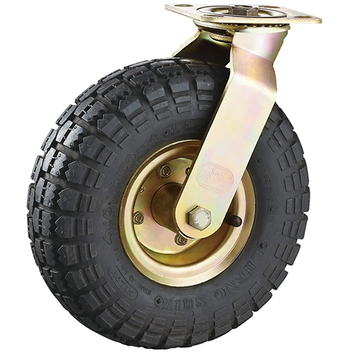 Pneumatic Rubber Wheel - Color: Black