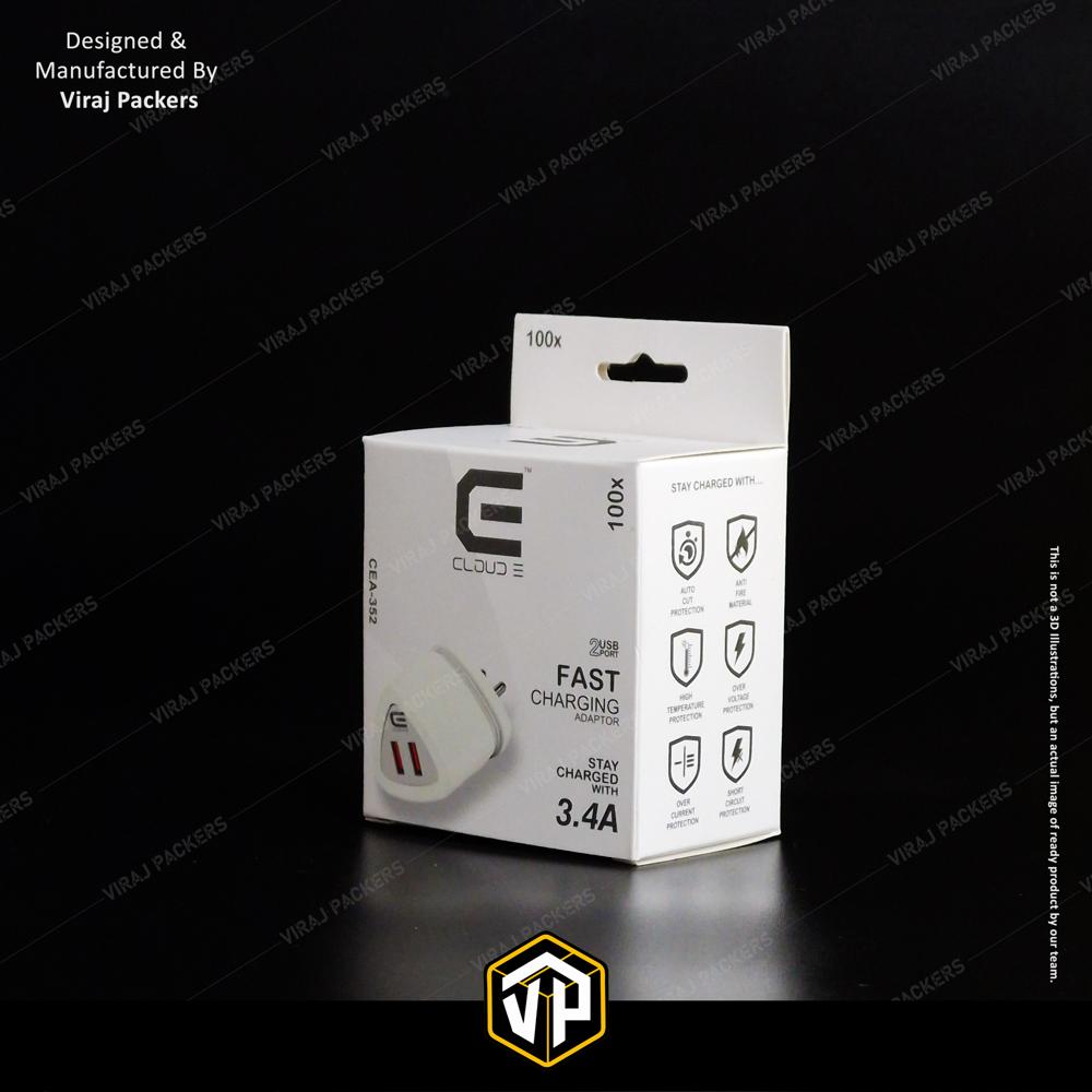 Customize Charger Box - Material: Kraft Paper