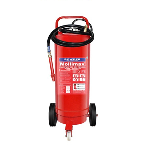 75Kg Trolley Mounted Dry Powder Fire Extinguishers - Color: As Per Availability