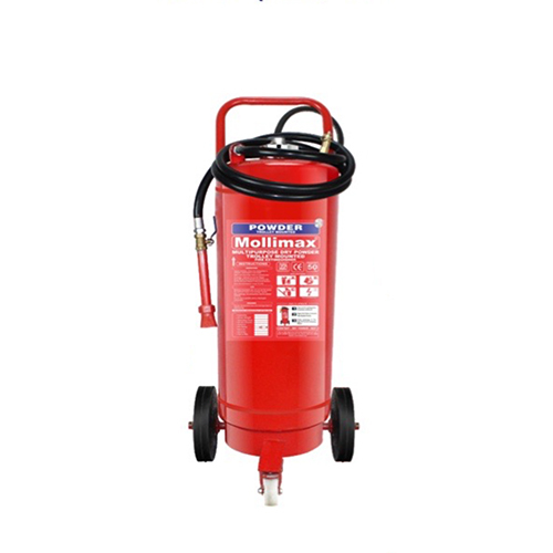 50Kg Trolley Mounted Dry Powder Fire Extinguishers - Color: As Per Availability