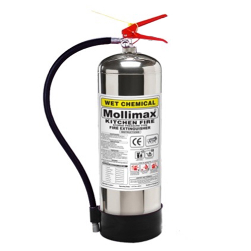 Kitchen F Class Stored Pressure Fire Extinguisher - Durable Materials, Ideal for Cooking Oil Fires | Easy to Use, 1-2 Year Warranty, Available in Various Colors