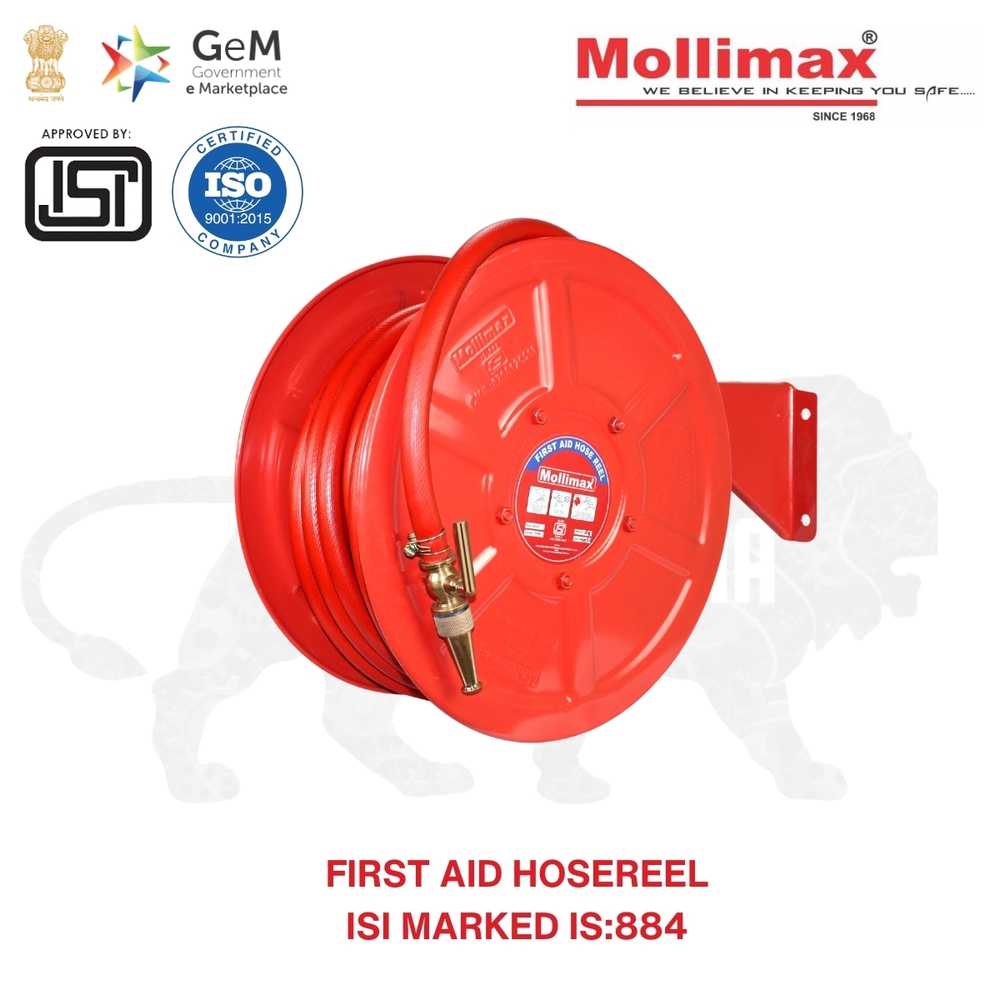 Is-884 Fire Aid Hose Reel - Material: Mild Steel