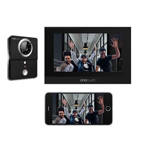 7 Inch Black One Touch Video Door Phone - Color: Different Available