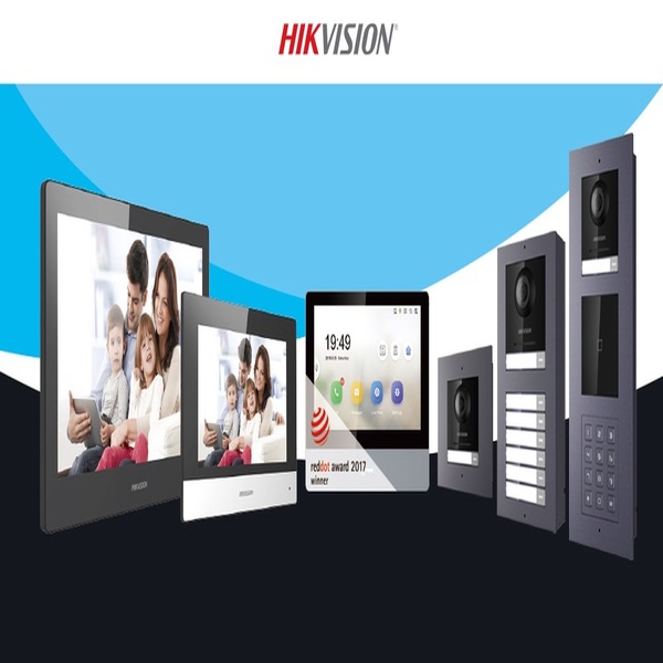 HIKVISION Video Door Phone - Durable Plastic LED Screen Various Color Options | Caller ID Voice Mail DND Feature Supports Image & Video Formats