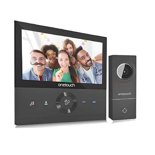 Black One Touch Analog Video Door Phone - Color: Different Available