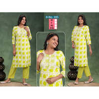 Printed Kurti Pant - Color: Different Available
