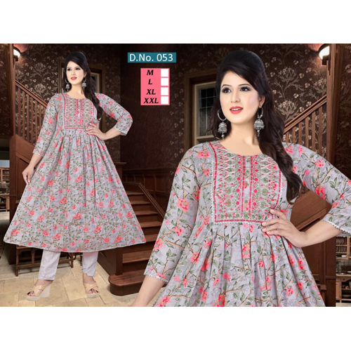 Straight Kurti Palazzo Set - Color: Different Available