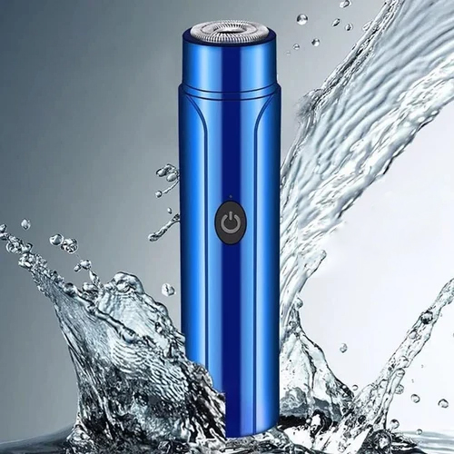 Portable Electric Razor - Color: Blue