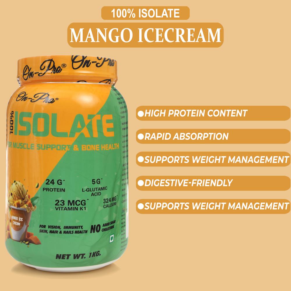 Iso Whey Protein - 100% Whey Isolate Powder | High Protein, Low Carb, Digestive-Friendly, Rapid Absorption, Supports Muscle Growth and Weight Management
